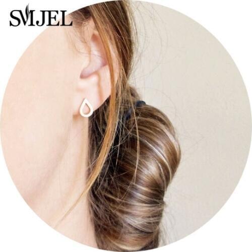 SMJEL 10 PCS-CS034 Cute WaterDrop Stud Earrings TearDrop Earring Raindrop Studs Jewelry for women