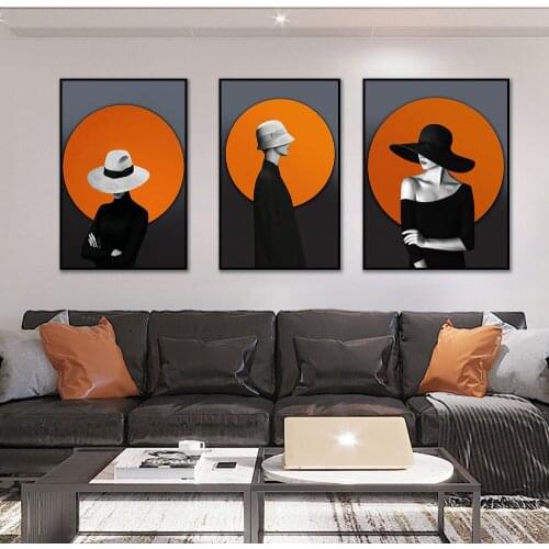 Modern Sexy Women Portrait Art Poster Nordic Minimalist Canvas Print Wall Art Painting Scandinavian Pictures Living Room Decor