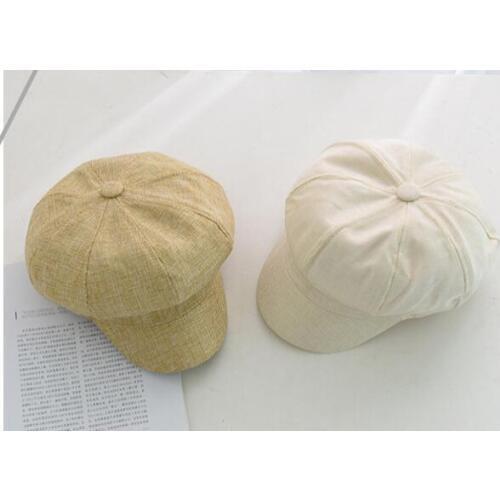 Vintage Newsboy Hats Men Cotton Camel Octagonal Cap Flat Male Solid Brand Painter Vintage Autumn Beret Hats And Caps