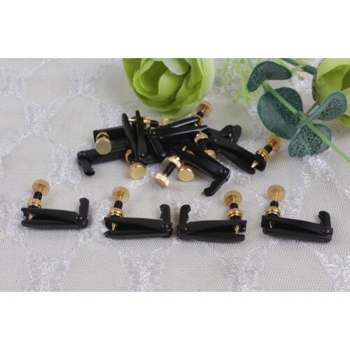 Yinfente 20pcs 4/4 3/4 Violin Fine Tuners Black String Adjuster Violin Accessories