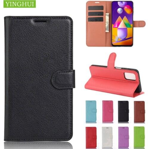 Protective cover For Samsung Galaxy M01 Core M10 M01S M20 M31 M31S M60S M80S Phone Case Wallet Card Book Style Flip Leather Case