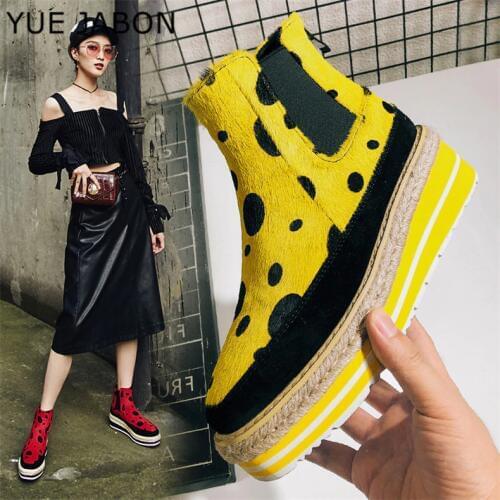 New snow boots women waterproof winter worm shoes Non-slip rubber sole 100% genuine cowhide leather Women shoes 5.5cm Platform