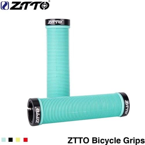 1Pair AEsport MTB Handlebar Grips Silicone Gel Lock on Anti slip Grips for MTB Folding Bike Skull design bicycle parts AG15