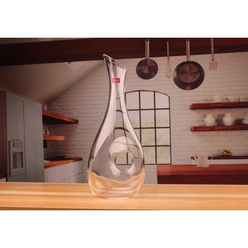 1PC 1500ml Hand-flown Glass Wine Decanter Aerator Liquor Dispenser Pourerevel Spout Crystal Caraffe Bar JS 1110