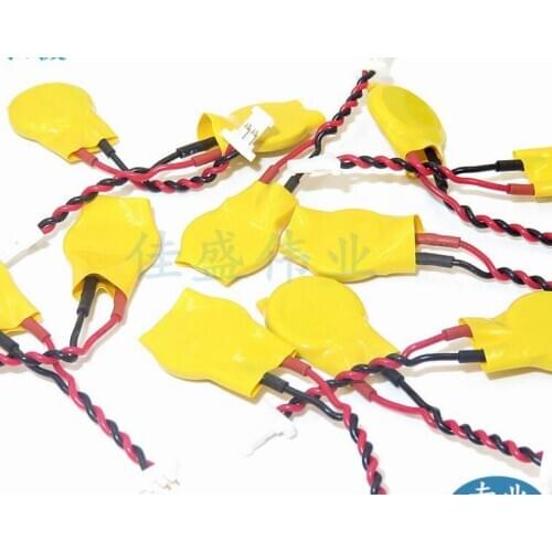 1PCS/LOT CR1220 battery with cable 3V 1.25 plug welding wire with cable button battery BIOS notebook battery
