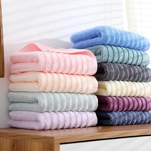 2pcs 34*75 cm Face towel Super soft long stapled cotton face towel excellent water-absorbing quality towel