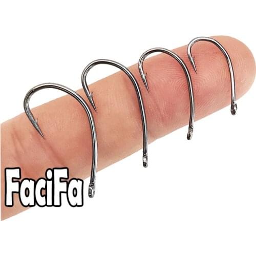 20 or 40 or 100 pcs Carp Fishing Hook Hair Rig Hook Fishhook Barbed Boilie Hook Fly Tying Hook Bass Hook