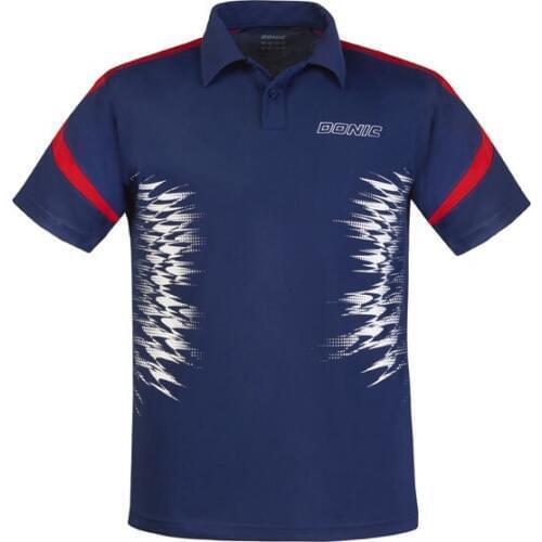2018 DONIC TABLE TENNIS Jerseys T-Shirts 100% Cotton Breathable racket Sports T Shirt quick dry short sleeve shirt