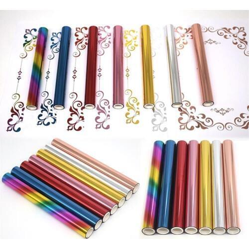 5mx19.3cm Toner Reactive Foil Paper Hot Stamping Foils Use for Laser Printer Laminator for DIY Invitation Cards Crafts Making
