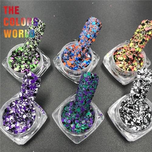 TCT-593 Halloween Nails Glitter Nail Art Decoration 네일 파우더Nail Design Makeup украшения Crafts DIY Manicure Festival Accessories