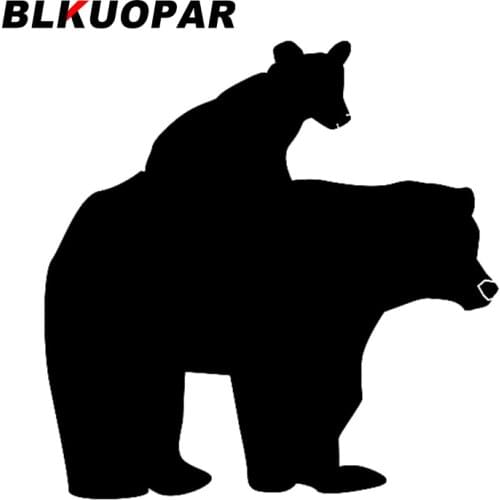 BLKUOPAR for Bear Logo Mother and Babear Sign Car Stickers Scratch-Proof Waterproof Decals Refrigerator Graffiti DIY Decoration
