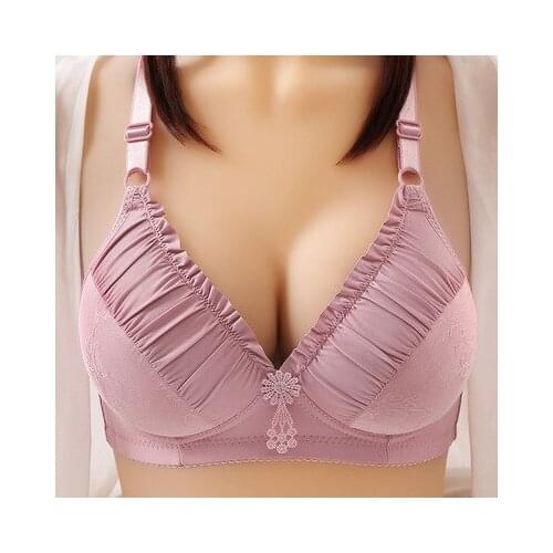 No Wire Brassiere Push Up Bra Seamless Bras for Women A B Cup Underwear Three Quarters 3/4 Cup Lingerie Sexy Bra Thin Soft Sexy