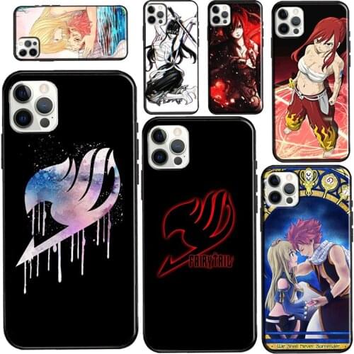 Fairy Tail Erza Natsu Lucy For iPhone 12 mini 11 Pro Max Phone Case For iPhone 7 8 Plus 6S X XR XS Max SE 2020 Coque