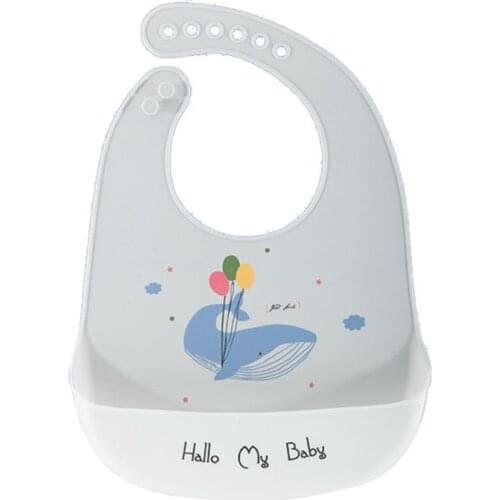 Baby Bib Food Grade Silicone Drool bib Soft And Comfortable Saliva Towel Oil-proof Lunch Baby Bib Adjustable