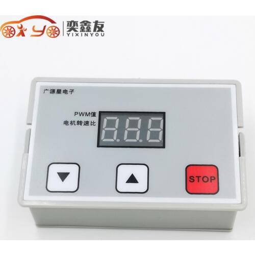 DC 6-30V 12V 24V Max 5A Motor PWM Speed Controller With Digital Display(6.8)