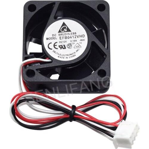 Well Tested Switch Fan EFB0412VHD -R00 4020 4CM DC12V 0.18A 3 Pins For H3C 3600 5600 S3100-52P