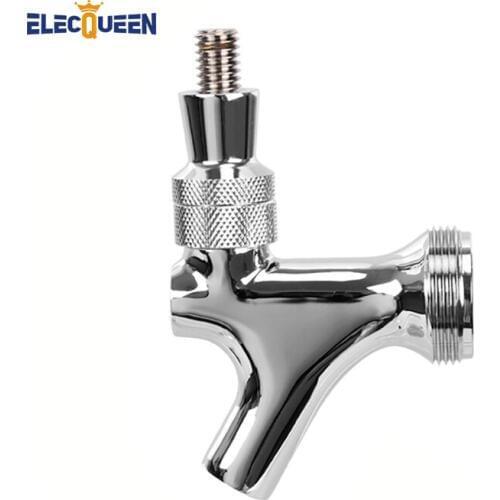 304 stainless Faucet Spout chrome plating,Draft Beer Tap Faucet Kegging Equipmen beer brewing with Stainless Steel Lever