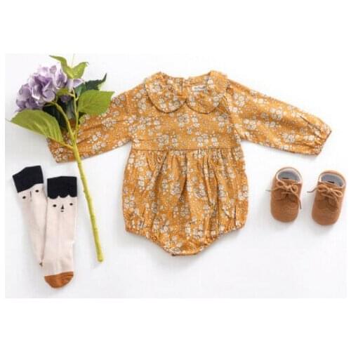 Newborn Infant Baby Girls Flower Romper Jumpsuit Playsuit Outfits Casual Clothes