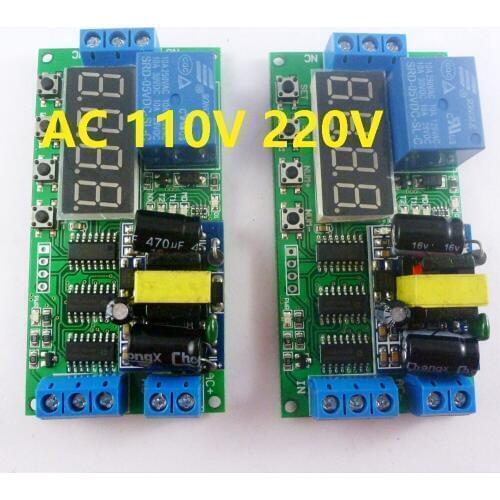 Io23b01 2pcs Ac 85v-260v 110v 220v Cycle Time Timer Switch Delay Relay On Off Module For Ledplc Security Monitoring Smart Home