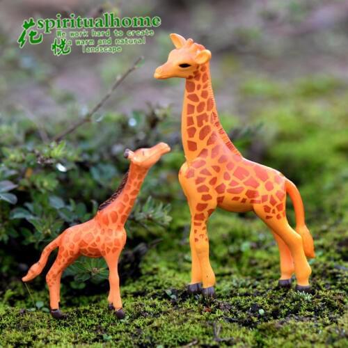 Moss micro-landscape decoration doll trumpet cute giraffe garden miniature DIY materials garden figures Home Accessories