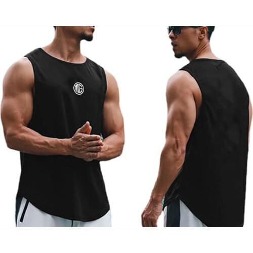 2021 Mens Bodybuilding Workout Mesh Casual Tank Top New Fitness Summer Fashion Running Quick Dry Vest Clothing Sleeveless Shirt