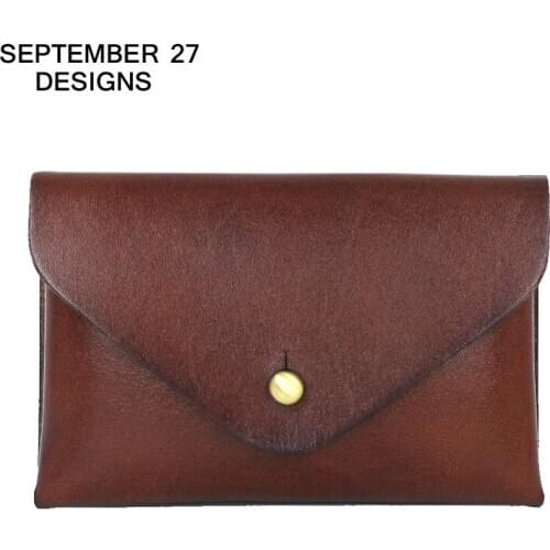 New Fashion Credit Card Wallets First Layer Leather Luxury Handmade Vintage Business Card Case Cowskin Retro Hasp Coin Purses