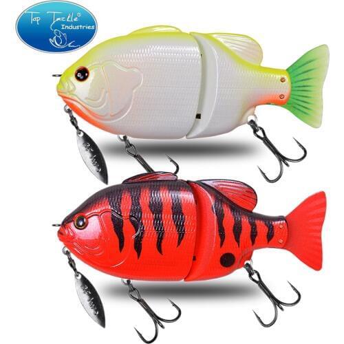 Swimbait fishing lure for pike bass Jointed Bait 140mm 75g 120mm 50g Floating Bass Fishing Lure Jerk Bait Tilapia with Spinner