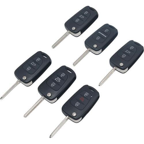 1pcs Suitable for Hyundai Yuedong ix35 Kia K2 K5 Lion Run remote control key original car replacement modified folding shell