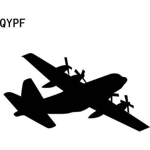 QYPF 17.8cm*9.5cm Delicate Bat Like Wings Plane Aircraft Propeller Surprise Vinyl Car Sticker Vivid Exquisite Decal C18-0659