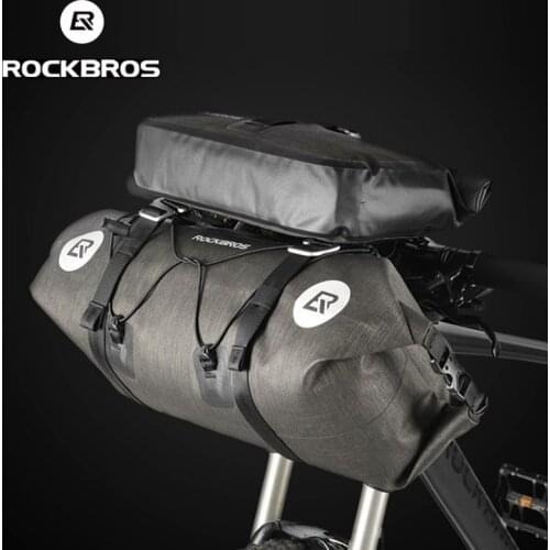 ROCKBROS Bicycle Bags MTB Handlebar Waterproof Bicycle Front Bag Pouch Pannier Large Capacity Mountain Bike Accessories