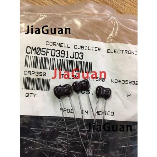 20PCS CDM Silver Mica 500V390PF 391 mica capacitor 500V 391P 390pF/500V 5% CM05FD391J03 391 p6mm