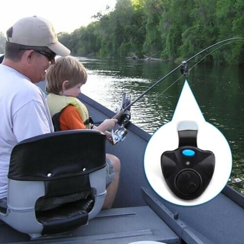 LED Sound Fishing Bite Alarm Indicator,Electronic Fishes Light Sensitive Sound Alert Buzzer Carp Fishing Tackles Accessories