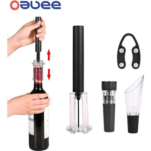 Air Pump Wine Bottle Opener Air Pressure Vacuum Red Wine Stopper Beer Lid Opener Corkscrew Corks Out Tool Stainless Steel Pin