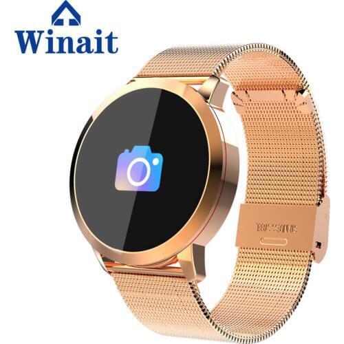Winait Q8 ip67 waterproof digital fitness smart watch with touch display and heart rate sports watch