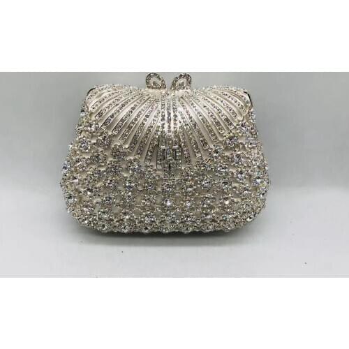 Women Party Prom Bags Bridal Clutches Purse Ladies Evening Bags Wedding Party Chain Shoulder Bag Bridal Wedding Box Clutch Bags