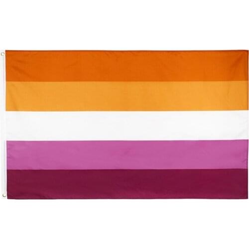 1PC 90x150cm sunset Lesbian Pride Flag Flag banner
