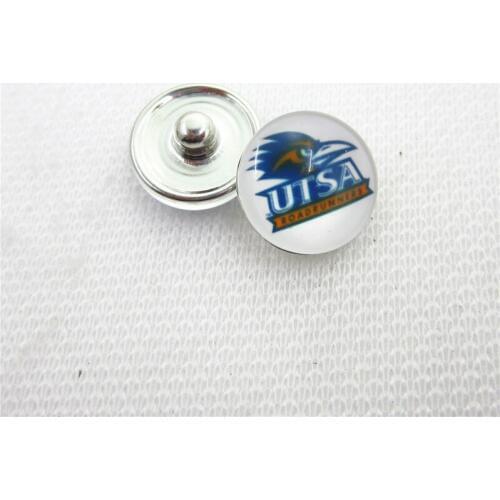 10pcs US Texas-San Antonio Roadrunners Snap buttons 18mm Sports snap buttons Diy Snaps Jewelry Bracelet&bangles charms