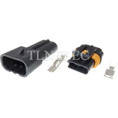 12033769 12034269 Delphi 2 Pin Way Male Female Waterproof Metri-pack 630 Series Electronic Fan Auto Connector