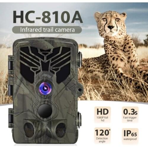2021 New Hunting Camera IP65 Waterproof 1080P 120 Degree PIR Night View Trail Camera Infrared Wildlife Animal Observation Device