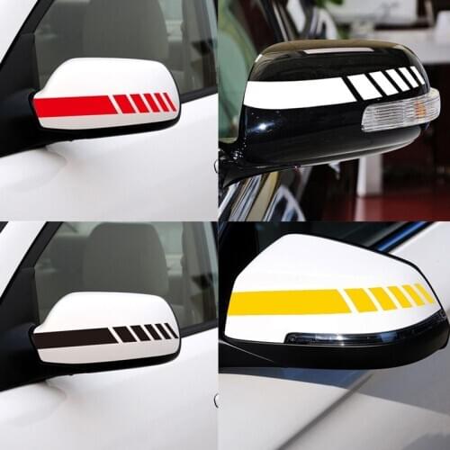 2pcs Rear View Mirror Stickers Car Styling for Chevrolet Cruze TRAX Aveo Lova Sail EPICA Captiva Malibu Volt Camaro Cobalt Orlan