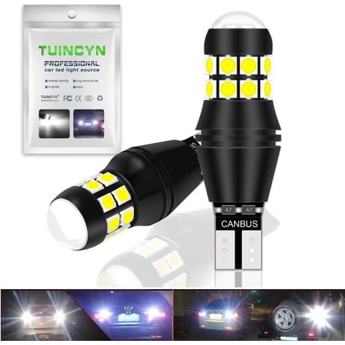 2x W16W T15 LED Bulbs Built in IC-Driver 3030 20 SMD Canbus Error Free LED Backup Light 921 912 W16W LED Bulbs Car Reverse Lamp