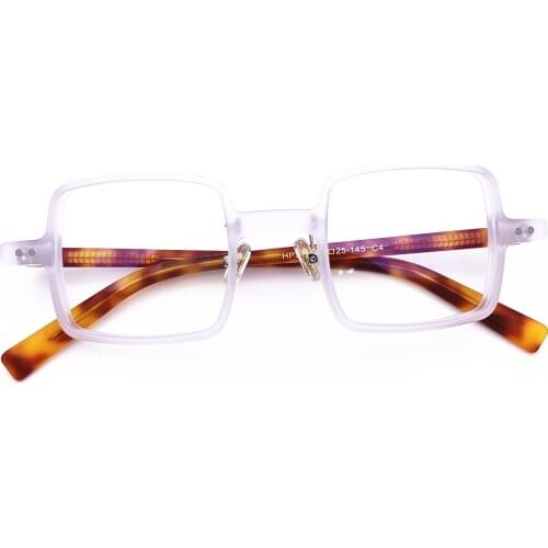 Belight Optical Fancy Design Acetate Square Shape Men Women Vintage Retro Prescription Eyeglasses Optical Frame Eyewear 242