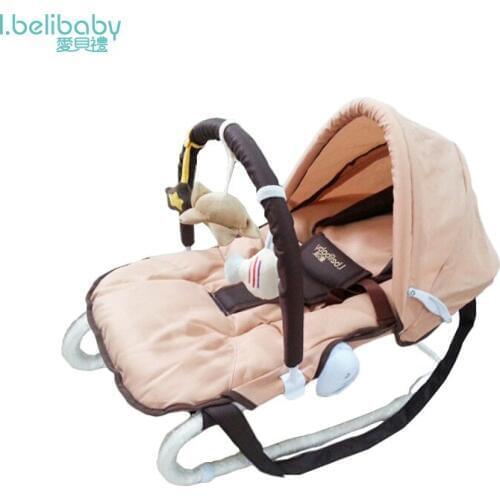 Baby Rocking Chair Multi-function Artifact Baby Comfort Recliner Shake Bed Sleeping Children Cradle Bed Bassinet Play Fence