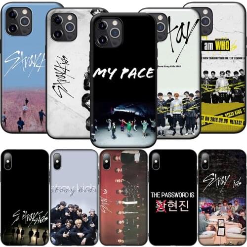 GX115 Kokp Stray Kids Silicone Soft Case for iPhone 12 Mini 11 Pro XS Max XR X 8 7 6 6S Plus 5 5S SE 2020