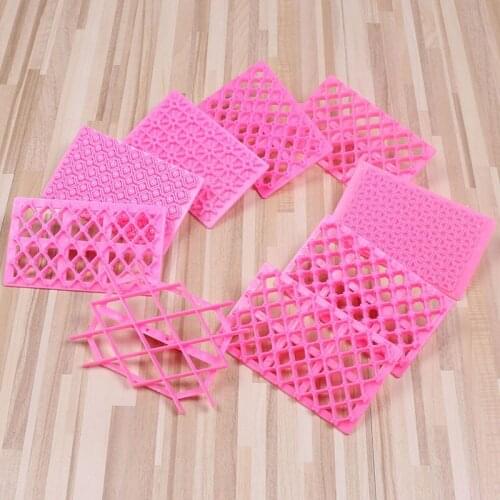 Geometric Figure Texture Press Stamp Cake Moulds Cupcake Paste Mold Confeitaria Fondant Cookie Biscuit Cutter Print Clay Tools