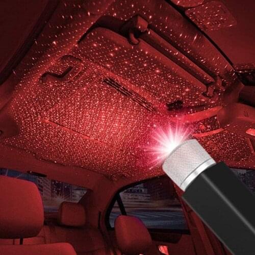 USB Car Roof Star Light Universal Disco Stage Sky Projector Laser Night Lamp for Wedding New Year Christmas Interior Decorative