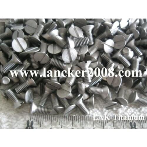 M4*10 12 14 16 20 30 Titanium slotted countersunk/flat head screw DIN963 Gr2