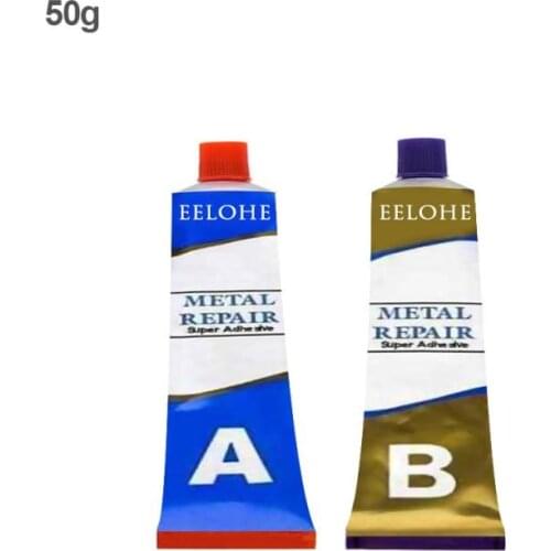 20/50g A+B Metal Repairing Adhesive Plastic Super Glue Adhesive Welding Repair Holes 150 Degrees Heat Resistance Car Repair