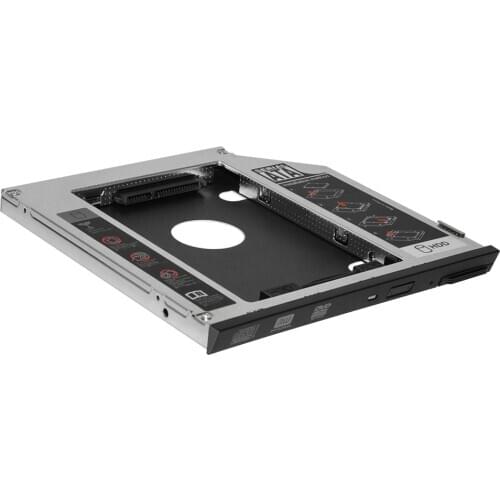 2nd HDD Caddy 9.5mm SATA To SATA Aluminum SSD Drive Case DVD CD-ROM Case For Dell E6400 Laptop Notebook