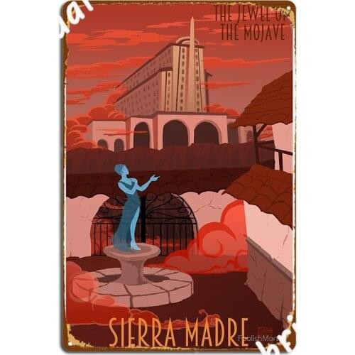 Welcome To Sierra Madre Poster Metal Plaque Painting Décor Decoration Club Bar Wall Mural Tin Sign Posters